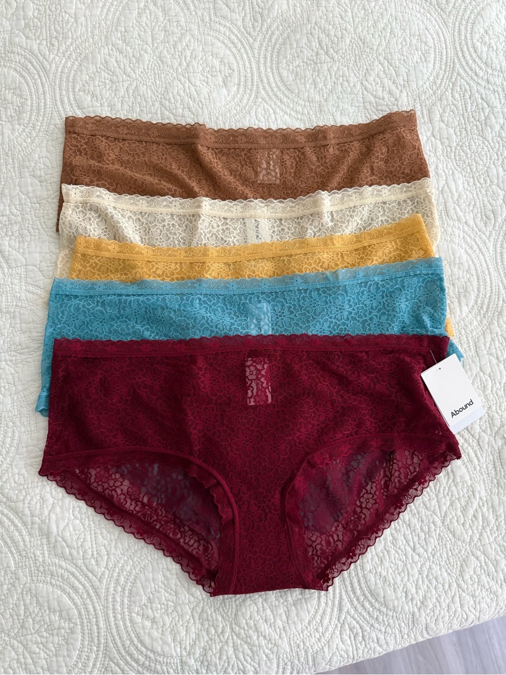 NWT Abound 5pk Lace Panties Size XL